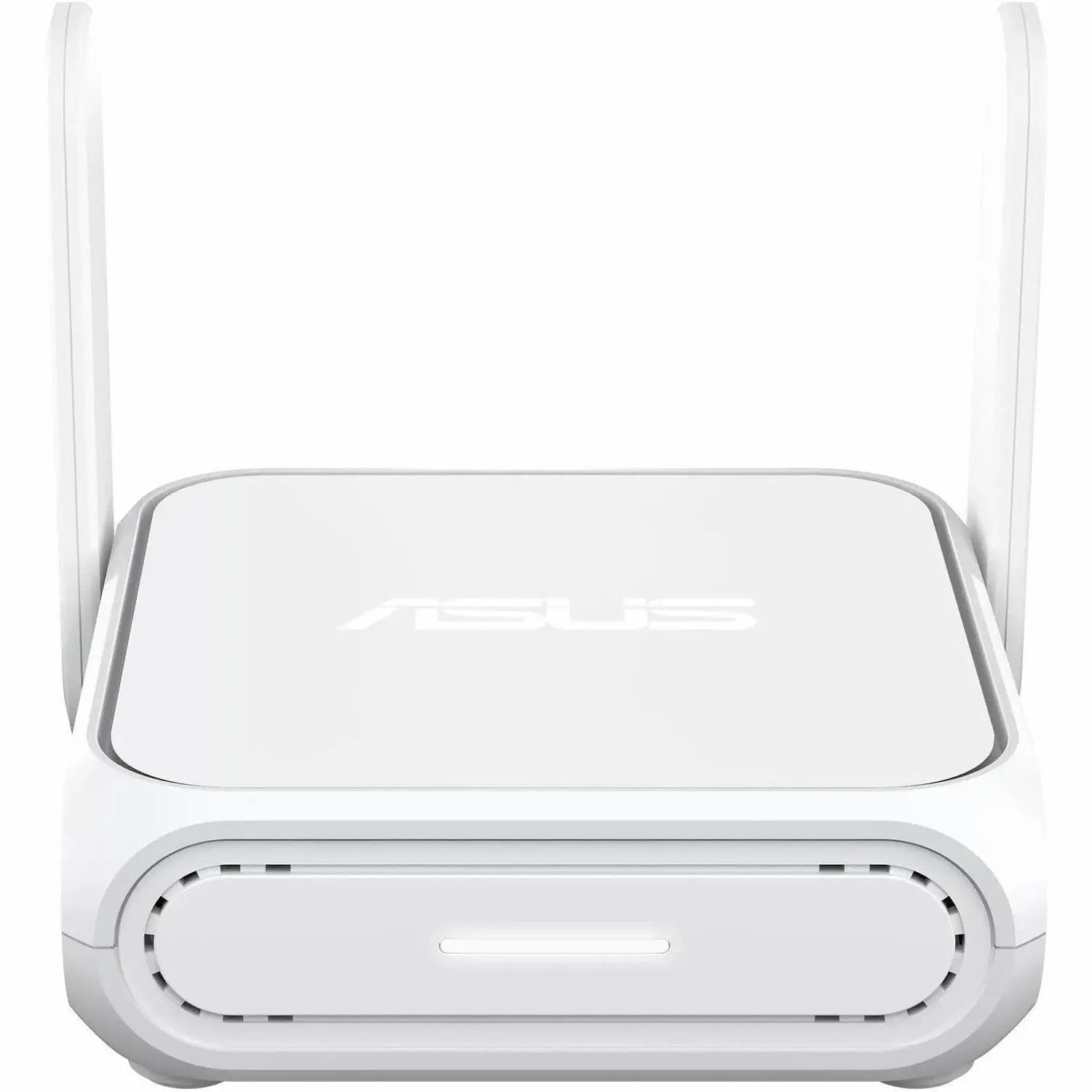 ASUS RT-BE58 Go wireless router with white body and dual antennas