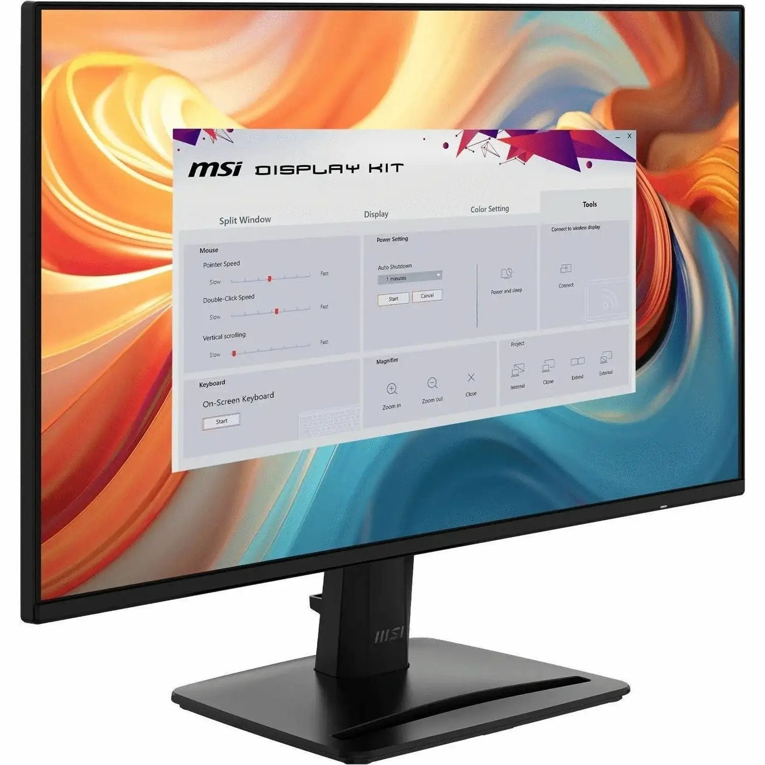 MSI Pro MP242 E14A 24-inch FHD monitor with 144Hz refresh rate in matte black