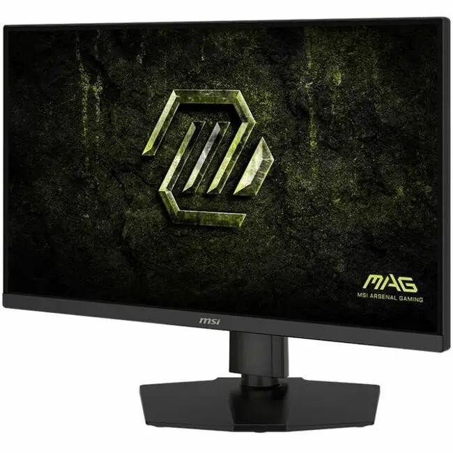 MSI MAG 274QPF E20 27-inch WQHD 200Hz monitor on black desk stand
