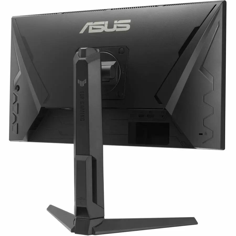 ASUS TUF VG259QMRL5A 25-inch black gaming monitor on stand, rear view