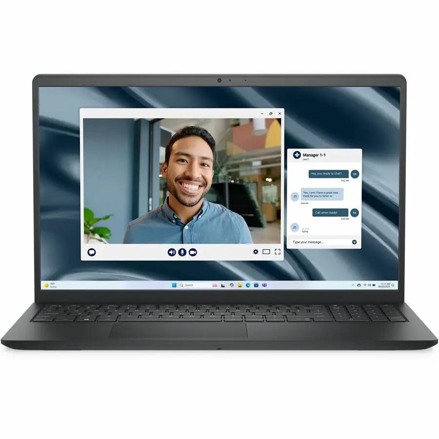 Dell Pro 15 Essential Laptop in black, Ryzen 5 7520U, 8GB LPDDR5, 512GB NVMe