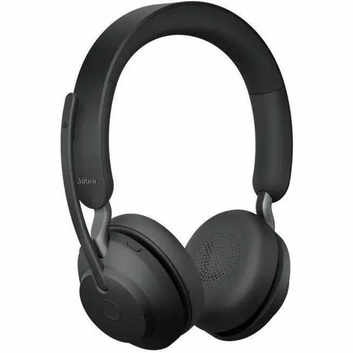 Headset: Jabra Evolve2 65 UC Stereo, black wireless over-ear with boom mic