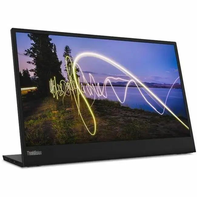 Lenovo ThinkVision M15 portable monitor, 15.6-inch 1080p IPS, black