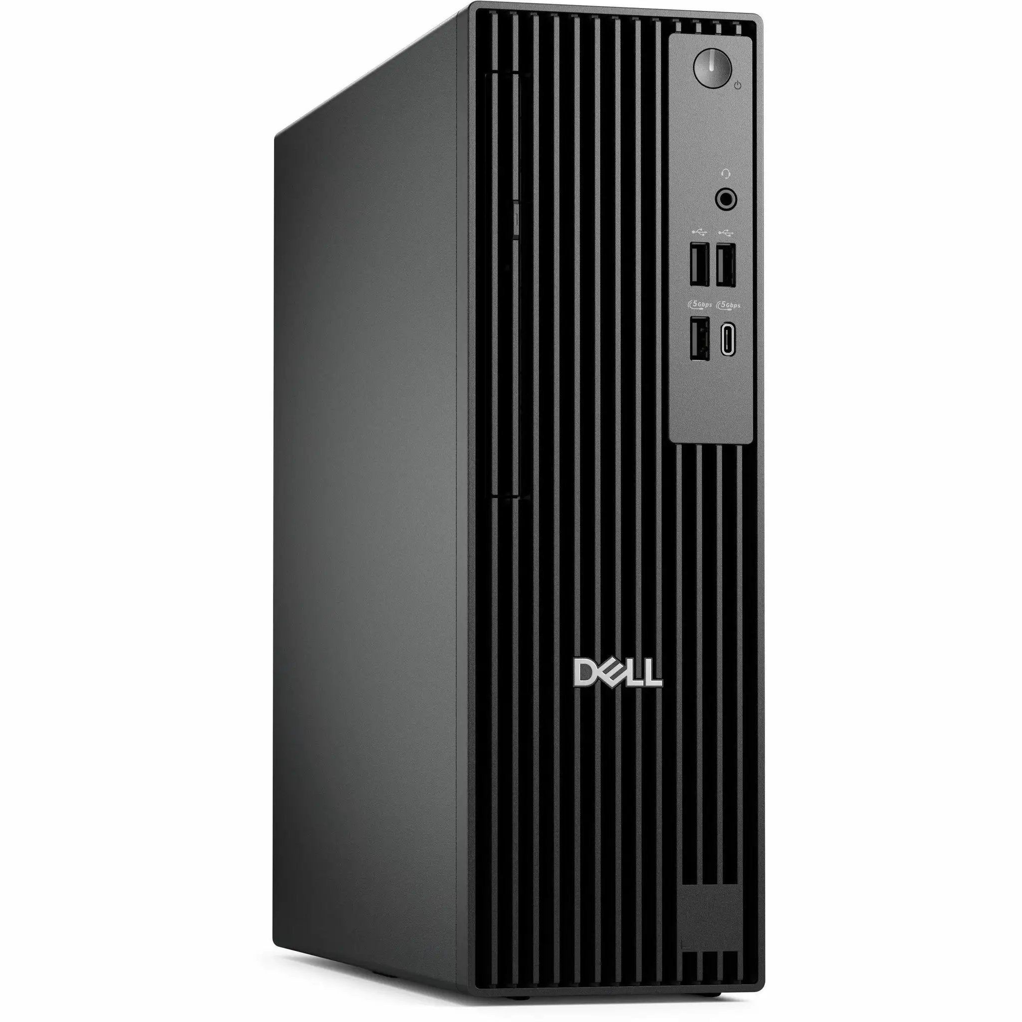 Dell QCS1255 Slim Desktop in black with Ryzen 8000 Series processor, 16GB RAM, 512GB SSD