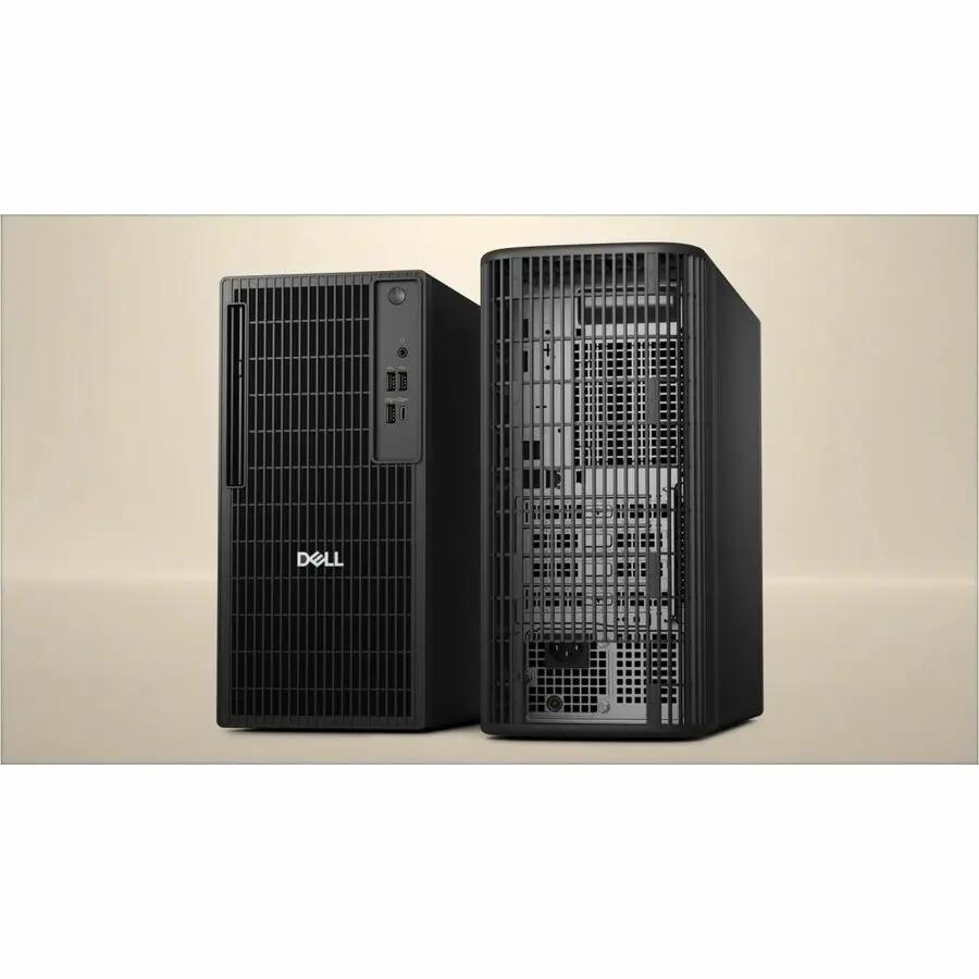 Two Dell QCT1255 Pro Tower desktop computers with black chassis