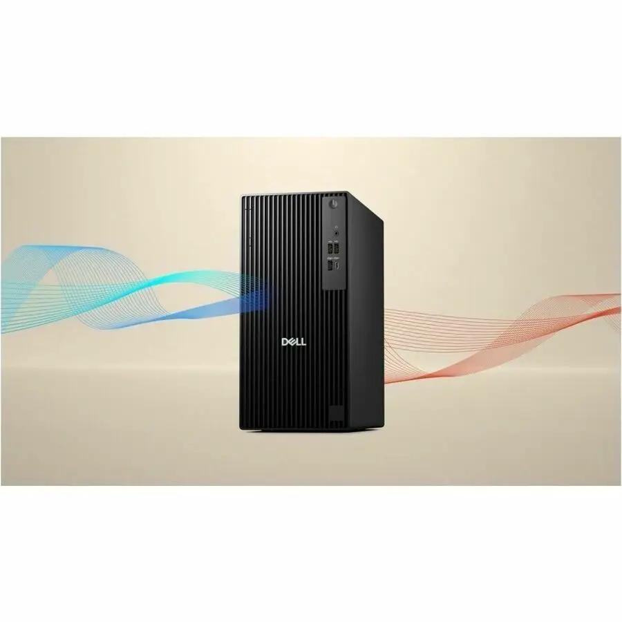 Dell QCT1255 Pro Tower desktop computer with Ryzen 5 8500G, 16GB RAM, 512GB SSD in black