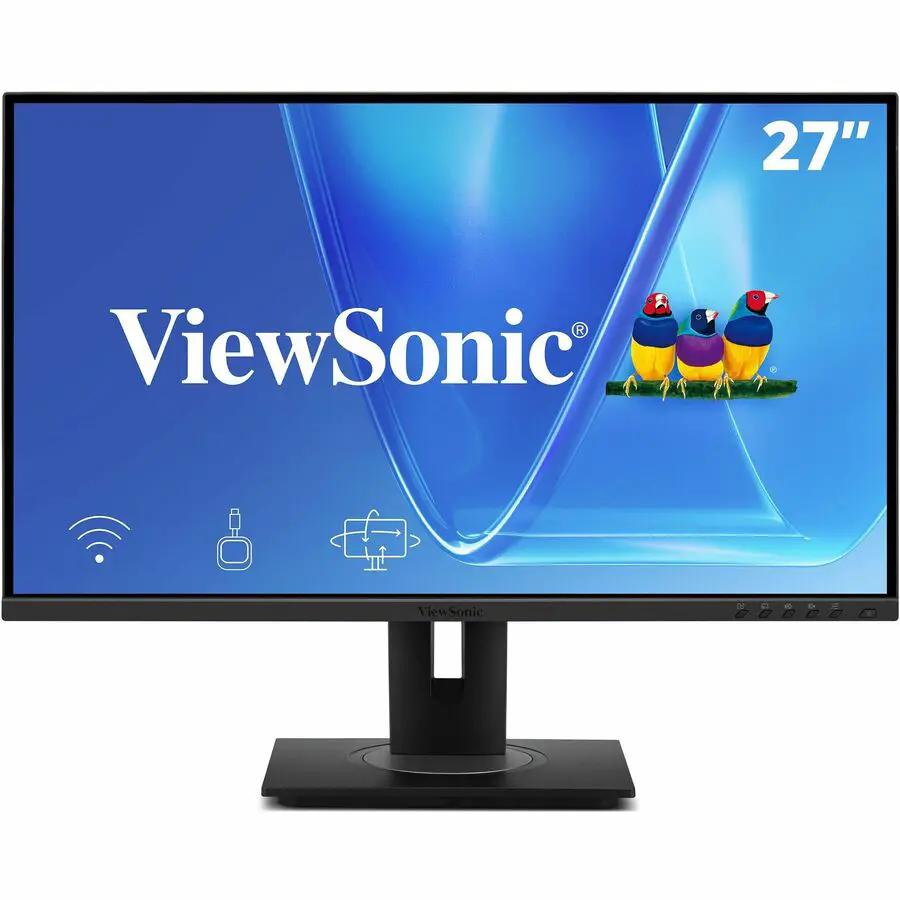 ViewSonic VG2748N 27-inch IPS monitor on black stand