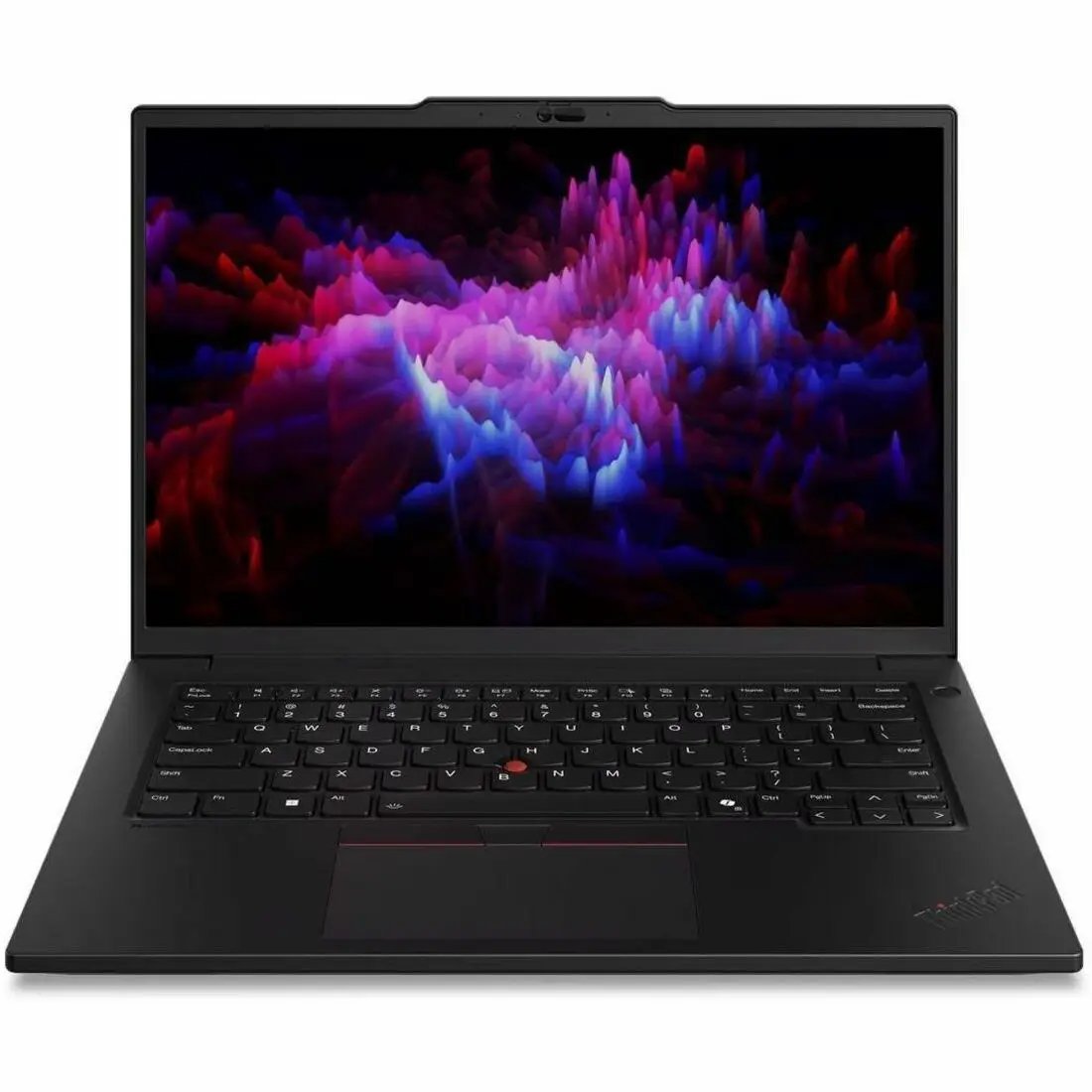 Lenovo ThinkPad P14s G6 laptop, black chassis with red TrackPoint