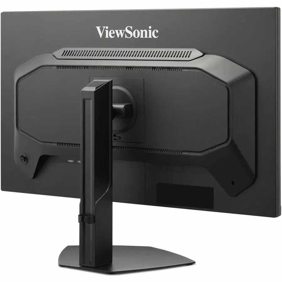 ViewSonic VX2730D 27-inch gaming monitor, black, rear view on stand.
