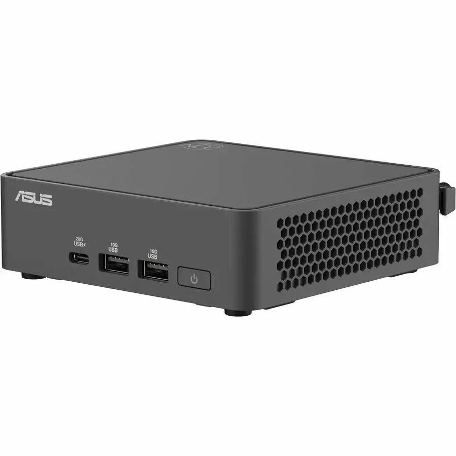 ASUS NUC15 Pro 7089CU mini PC desktop computer in dark gray with front USB ports