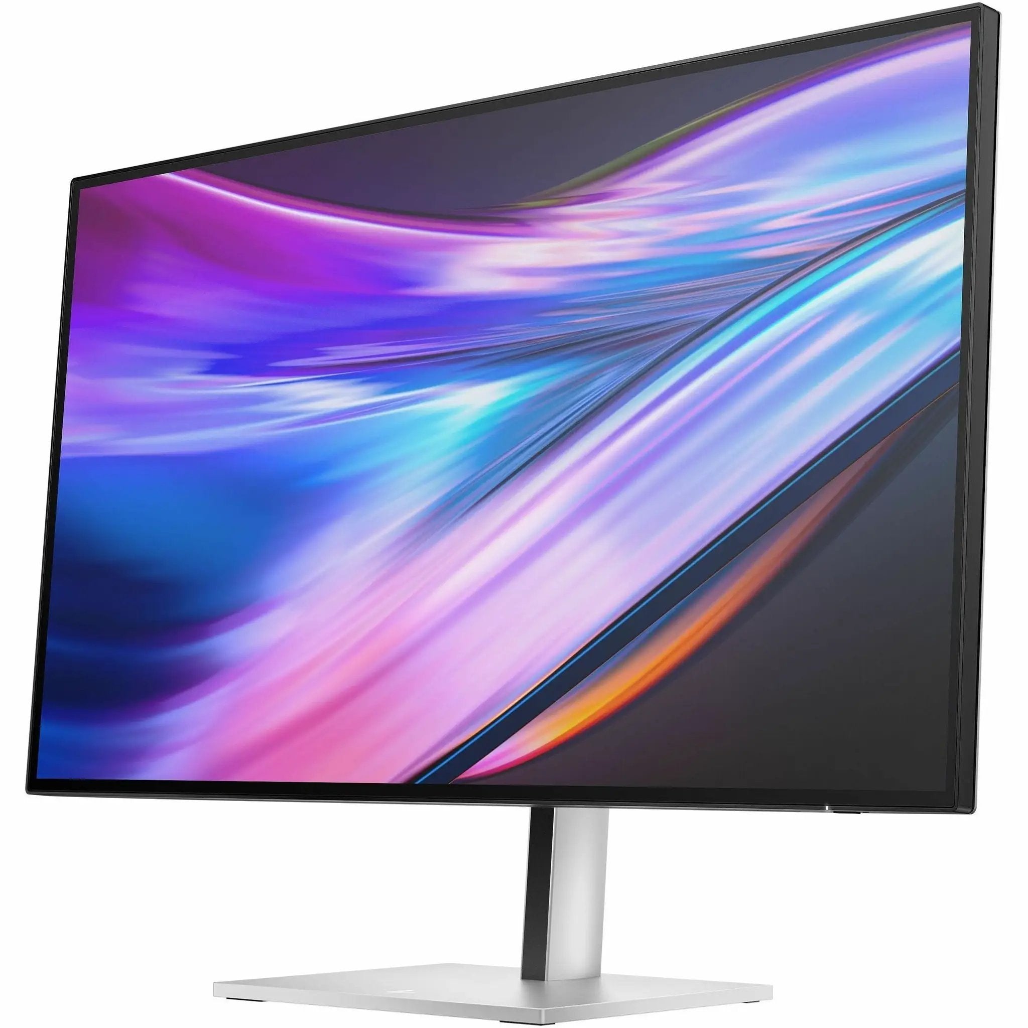 HP 732xk 32-inch 4K UHD monitor with black bezel and silver stand