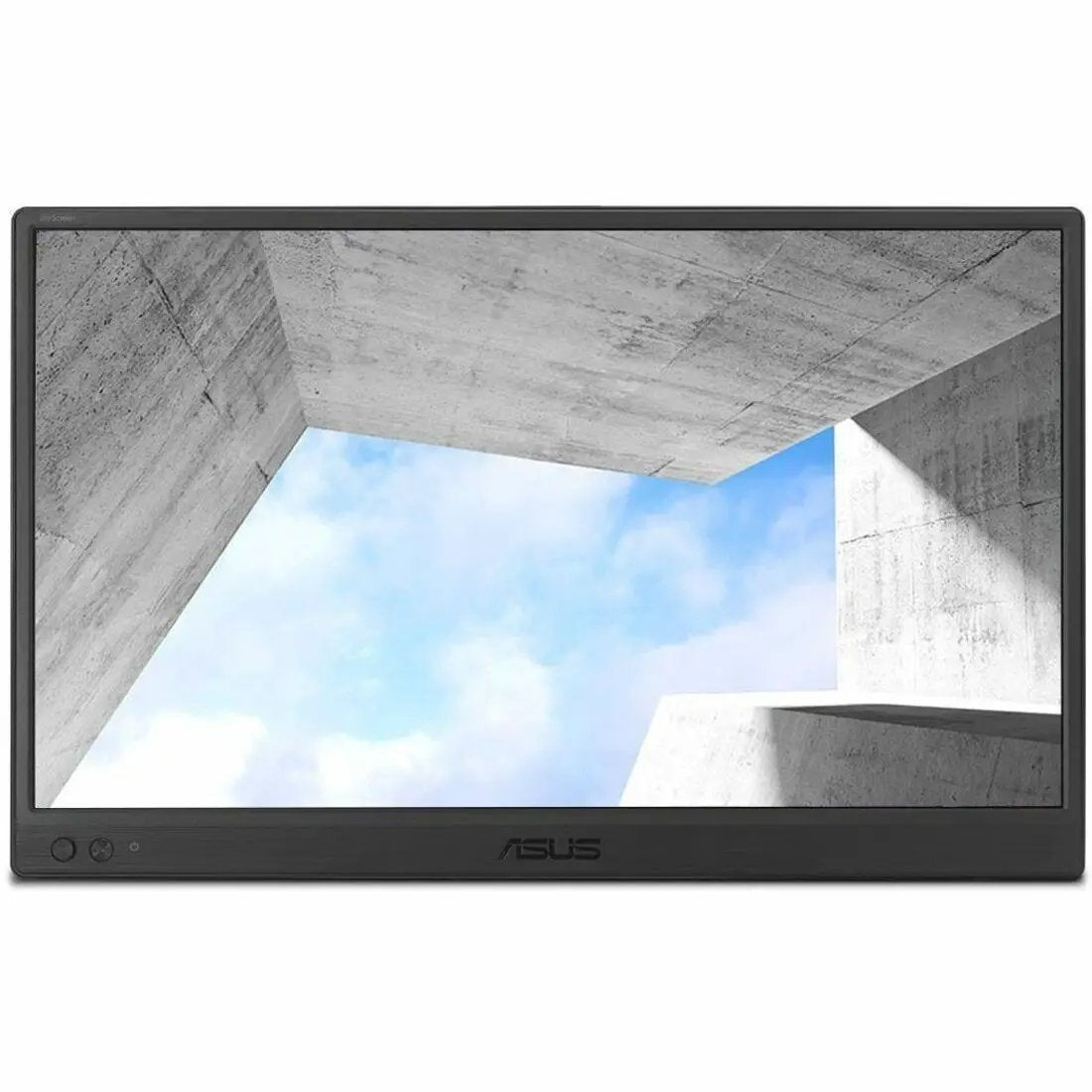 ASUS ZenScreen MB169CK-P 15.6-inch portable Full HD IPS monitor with black bezel and ASUS logo on the bottom bezel