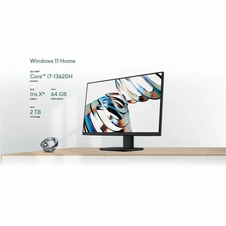 ASUS V400 All-in-One desktop with Intel Core i5-13420H, 16GB RAM, 1TB SSD, black