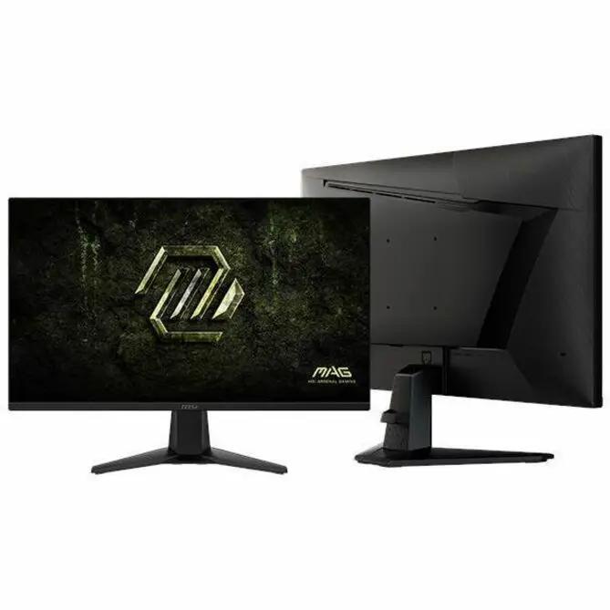 MSI MAG 275QF E20 27-inch WQHD 200Hz gaming monitor, black finish, front and rear views
