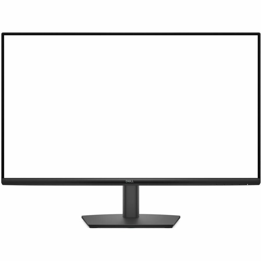 Black Dell monitor on a white background