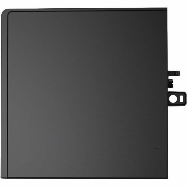 Black electronic component on a white background