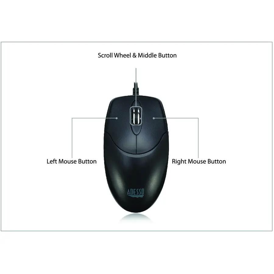 Adesso Optical Scroll Mouse USB