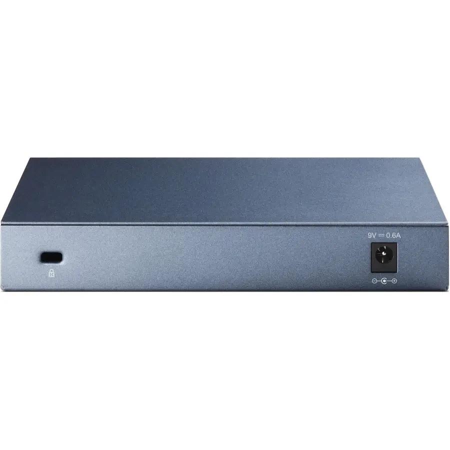 TP-Link TL-SG108 8-Port Gigabit Unmanaged Switch, blue metal chassis with right-side power input