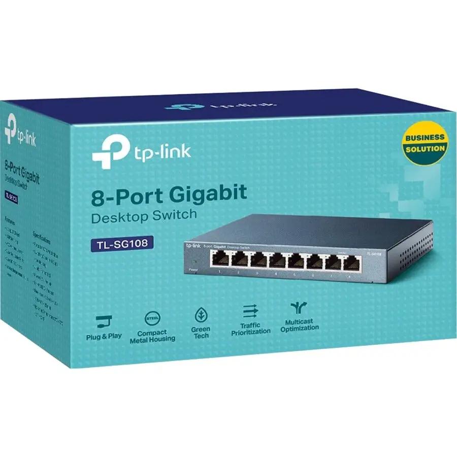 TP-Link TL-SG108 8-Port Gigabit Desktop Switch packaging box