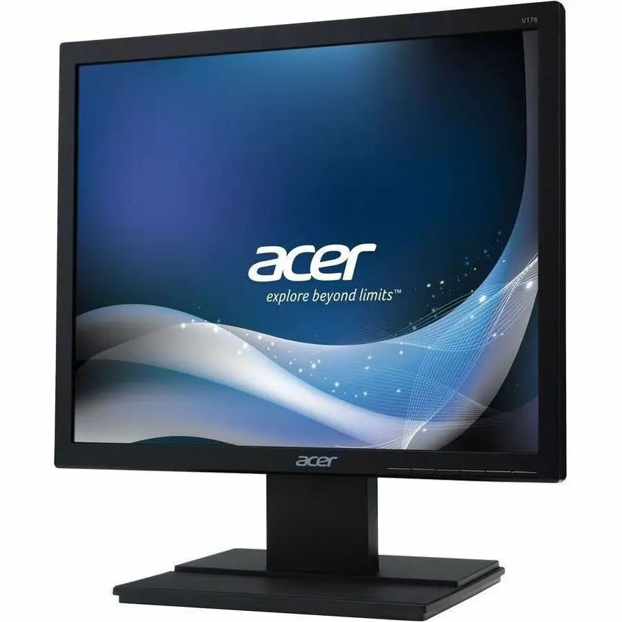 Acer V176L 17-inch black LED LCD computer monitor on stand