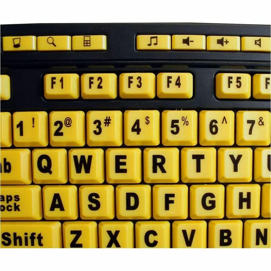 Adesso Luminous Large Print Desktop Keyboard