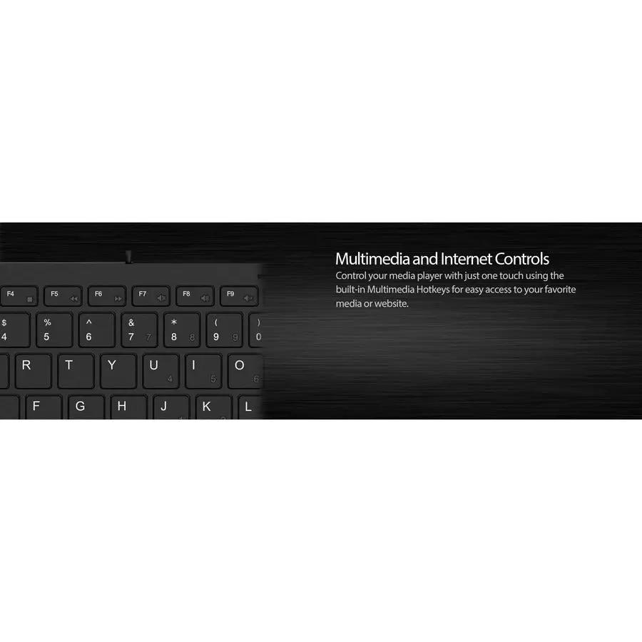Adesso Mini Keyboard with USB Hubs