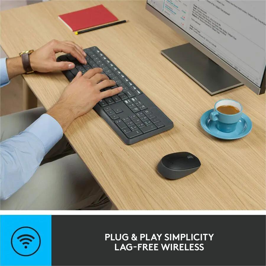 Logitech MK235 Keyboard & Mouse (Keyboard English Layout only)