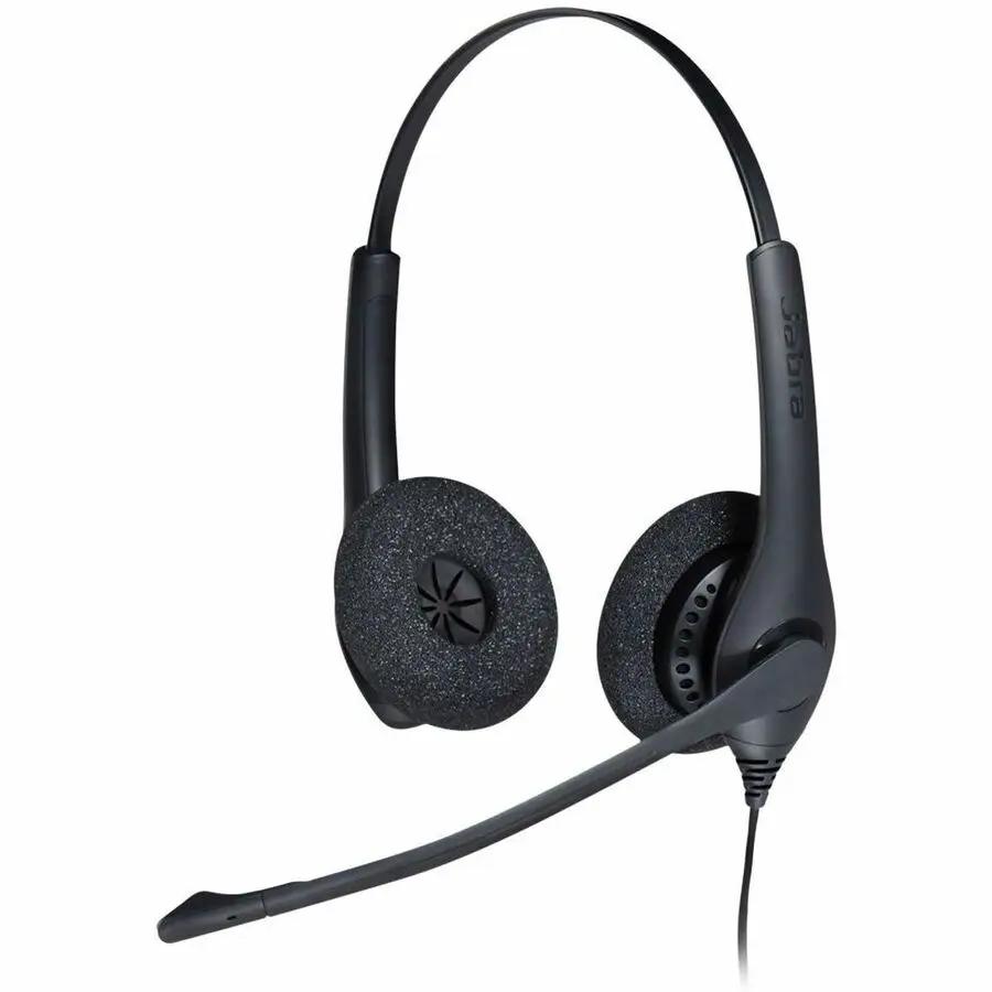 Jabra Biz 1500 Duo USB headset with mic, dark gray over-ear headphones