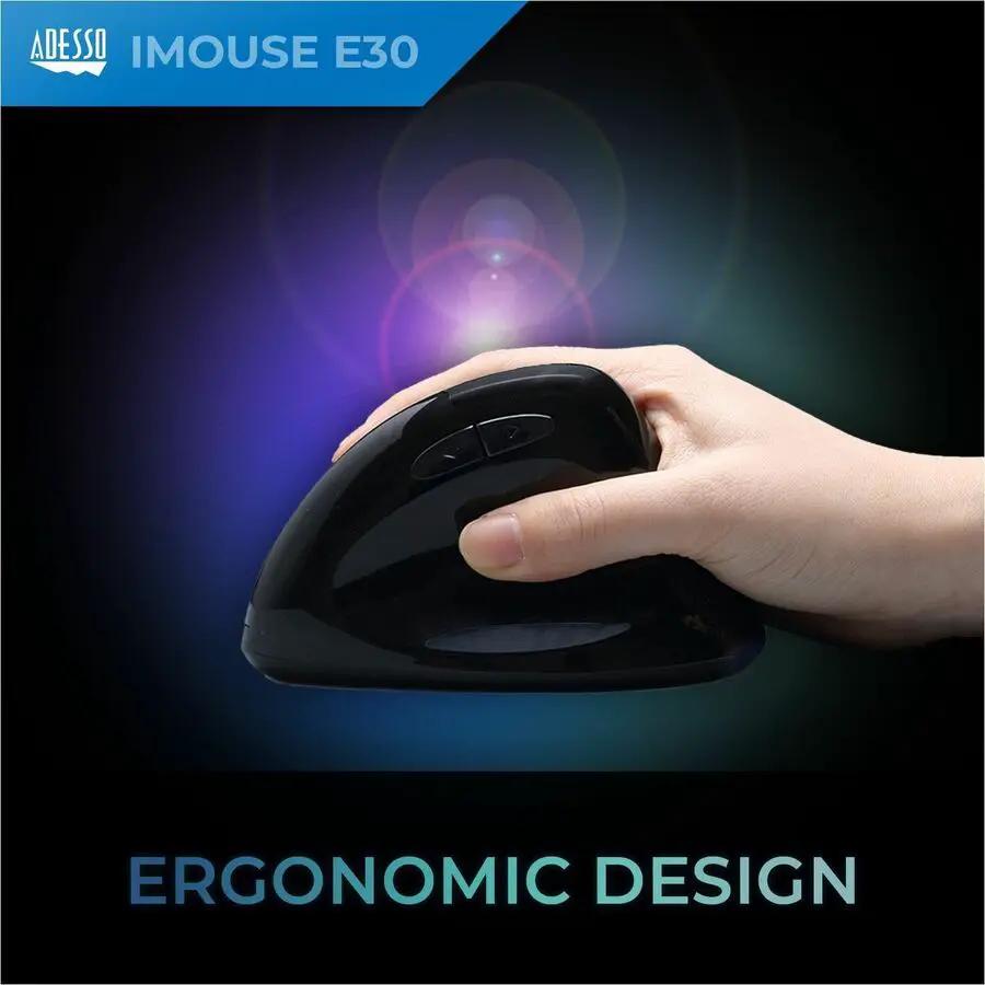 Adesso 2.4 GHz Wireless Vertical Programmable Mouse