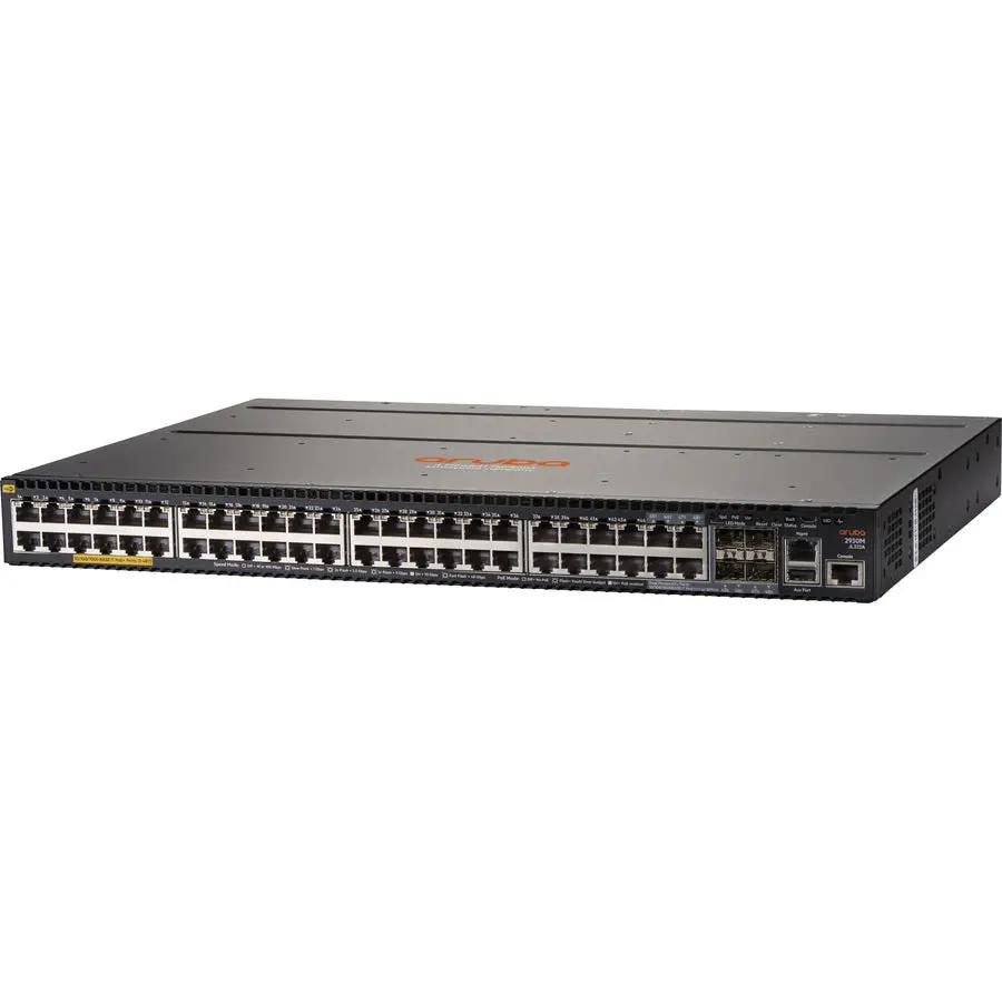HPE Aruba 2930M 48-port Gigabit PoE+ switch, front view with 48 RJ-45 ports