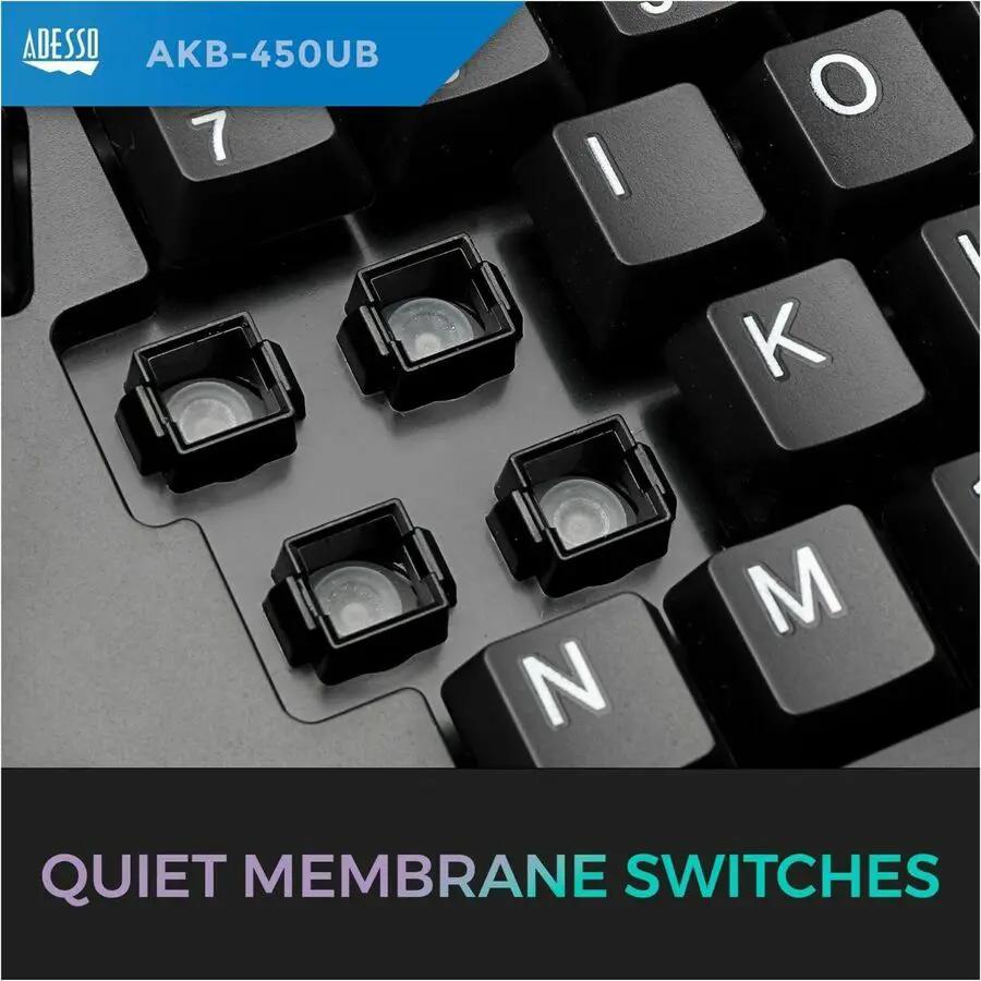 Adesso Tru-Form Ergonomic Touchpad Keyboard
