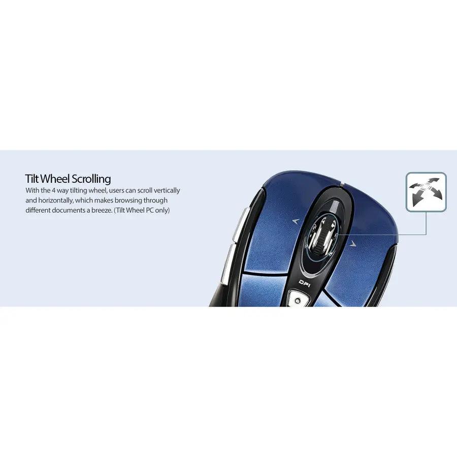Adesso iMouse S60L - 2.4 GHz Wireless Programmable Nano Mouse