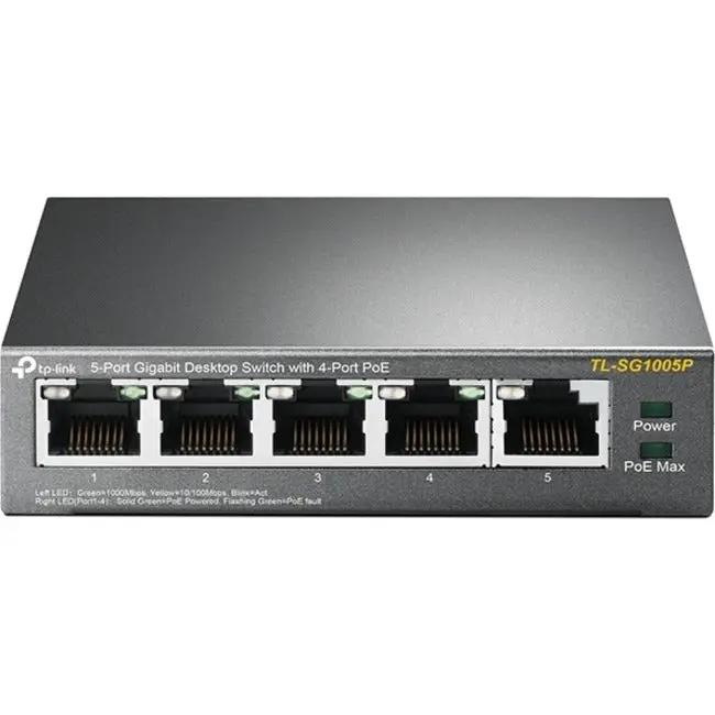 TP-Link TL-SG1005P 5-Port PoE unmanaged Gigabit desktop switch with 4 PoE ports