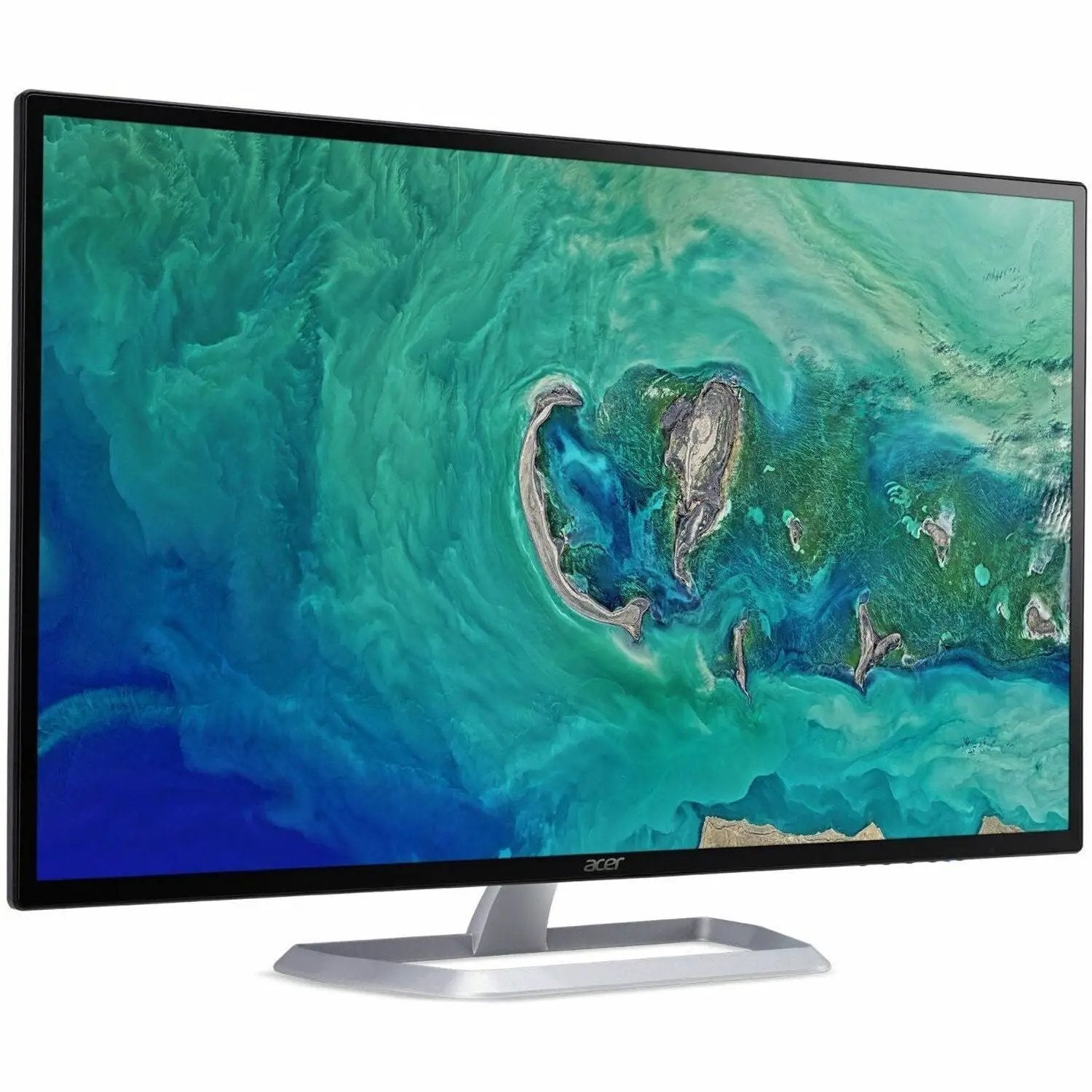 Acer EB321HQ 31.5-inch FHD LED monitor with slim bezel and silver stand