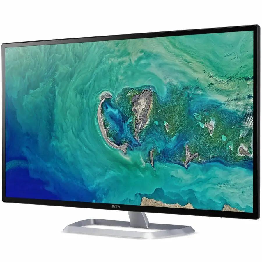 Acer EB321HQ 31.5-inch LED monitor with black bezel and silver stand, 1080p FHD resolution, slim frame