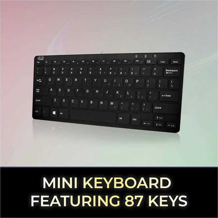 Adesso AKB-425UB 1U Rackmount Touchpad Keyboard