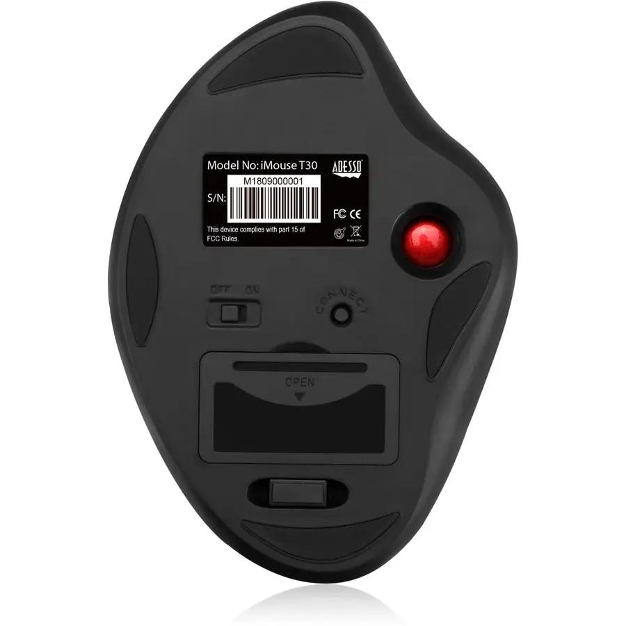 Adesso iMouse T30 Wireless Programmable Ergonomic Trackball Mouse