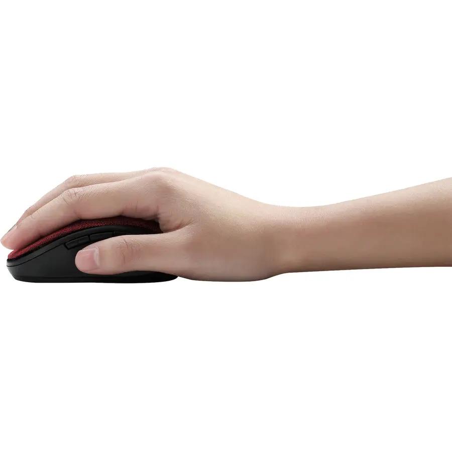 Adesso iMouse S80R - Wireless Fabric Optical Mini Mouse (Red)