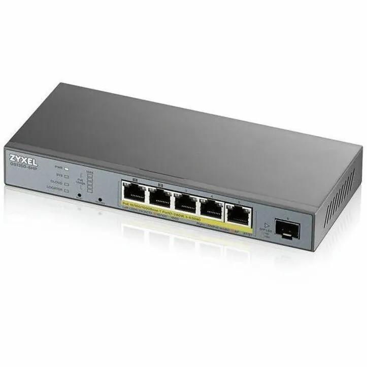 ZYXEL Nebula GS1350 5-Port Gigabit PoE Switch with SFP uplink, cloud managed