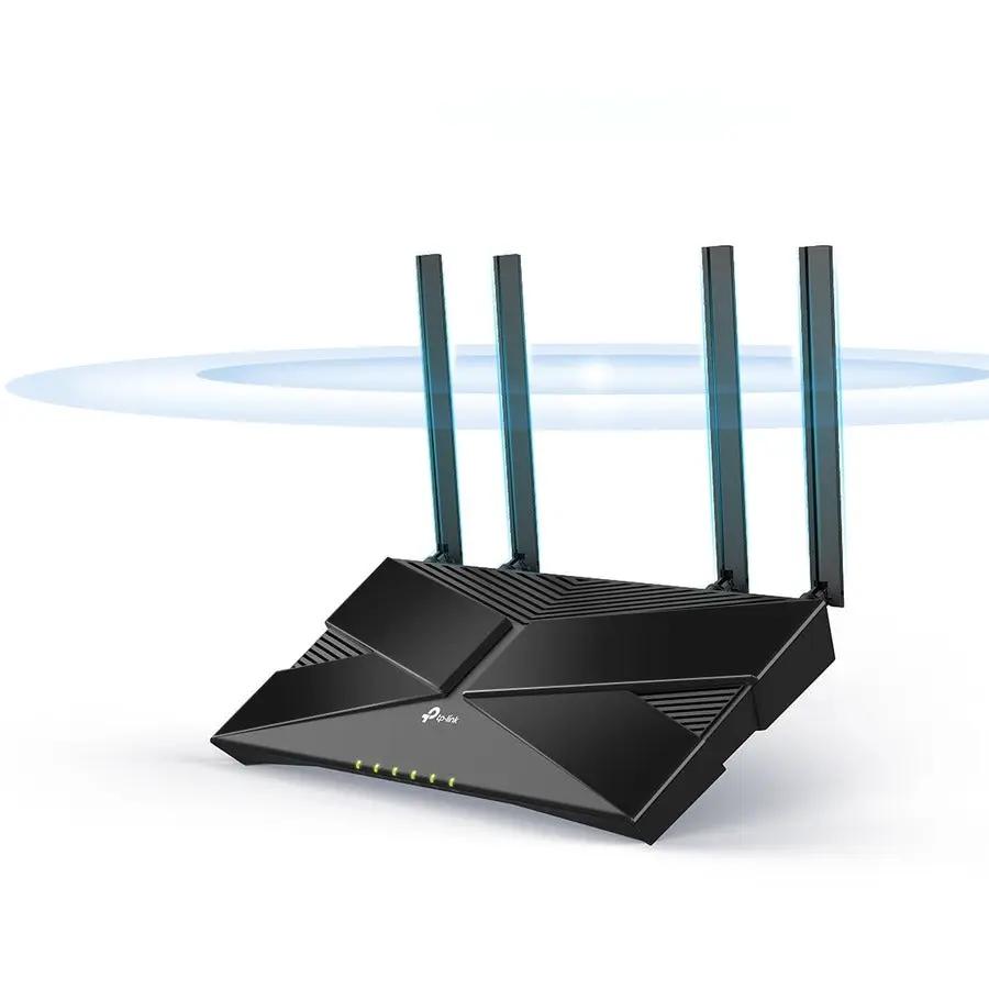TP-Link Archer AX10 wireless router, black with four antennas, Wi-Fi 6