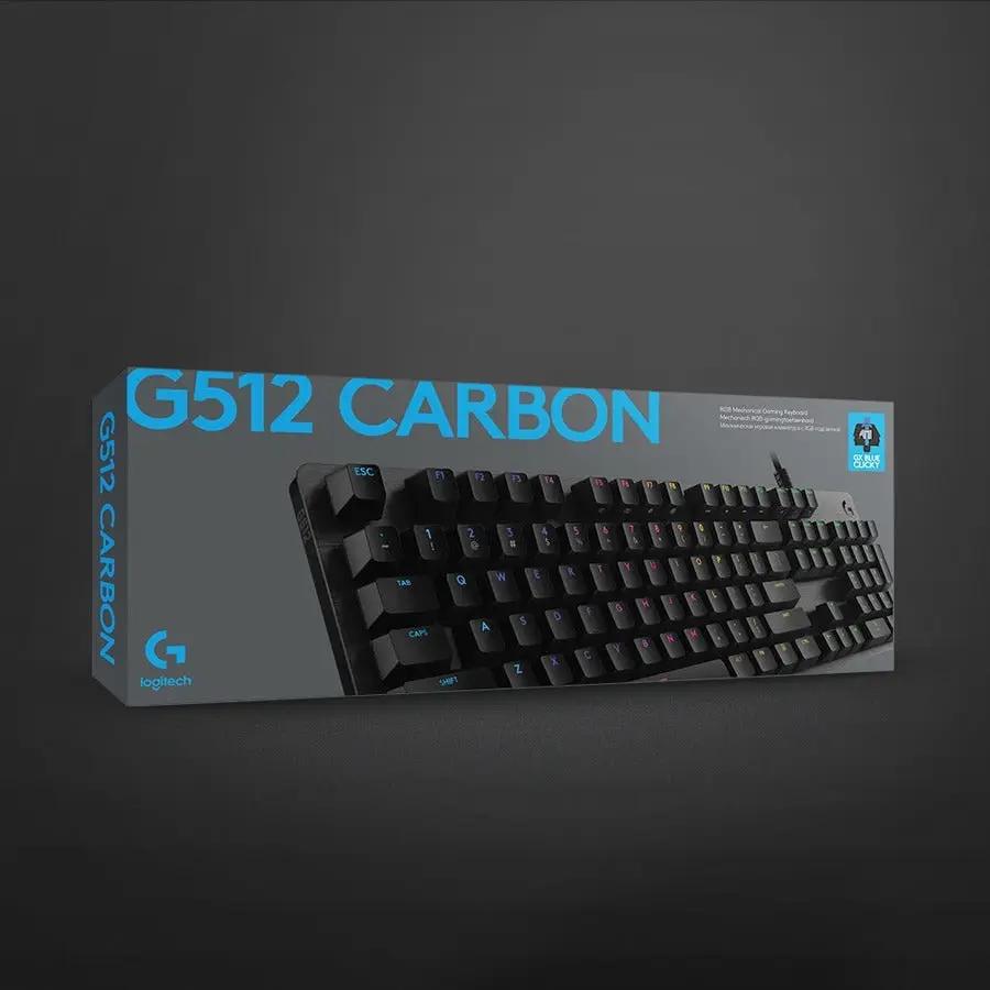 Logitech G512 RGB Mechanical Gaming Keyboard, GX Blue, USB Passthrough