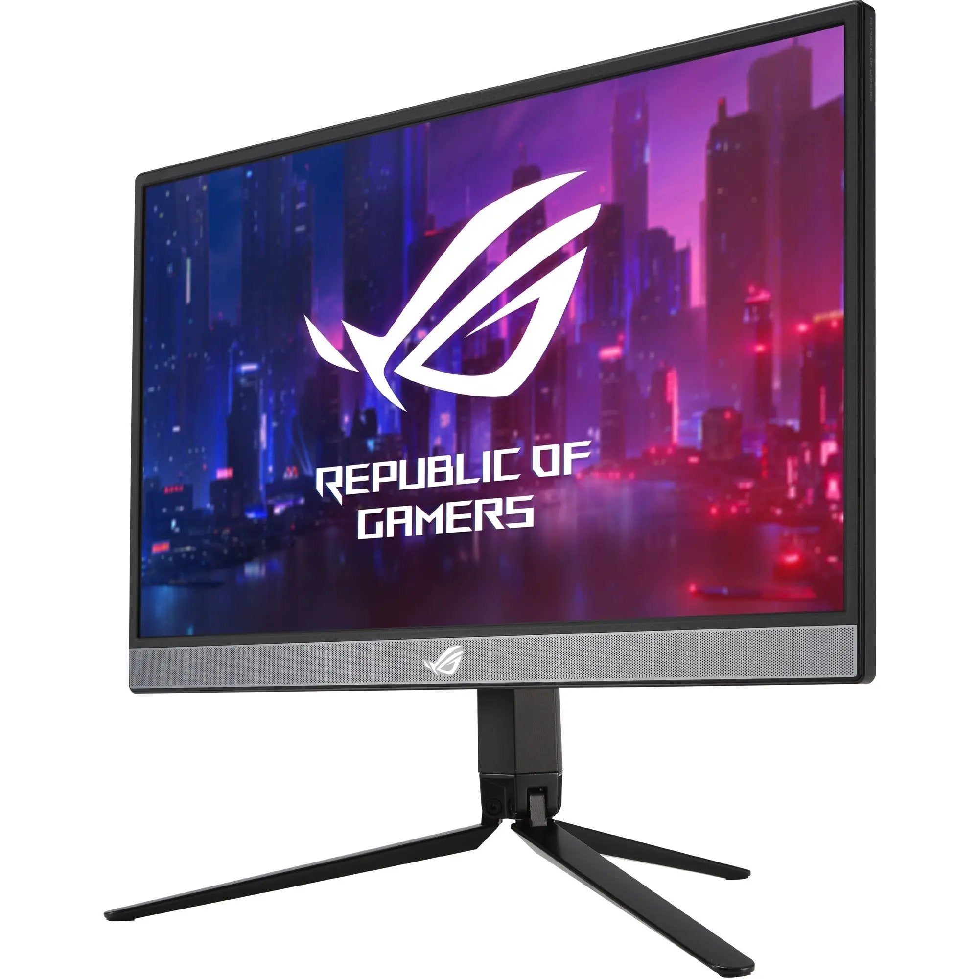 ASUS ROG Strix XG17AHP 17-inch FHD IPS 240Hz gaming monitor on a stand