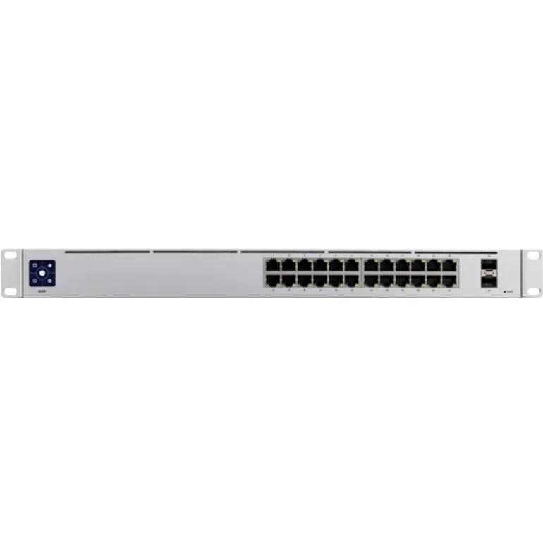 Ubiquiti UniFi 24-Port Gigabit SFP Switch, rack-mountable, silver metal chassis