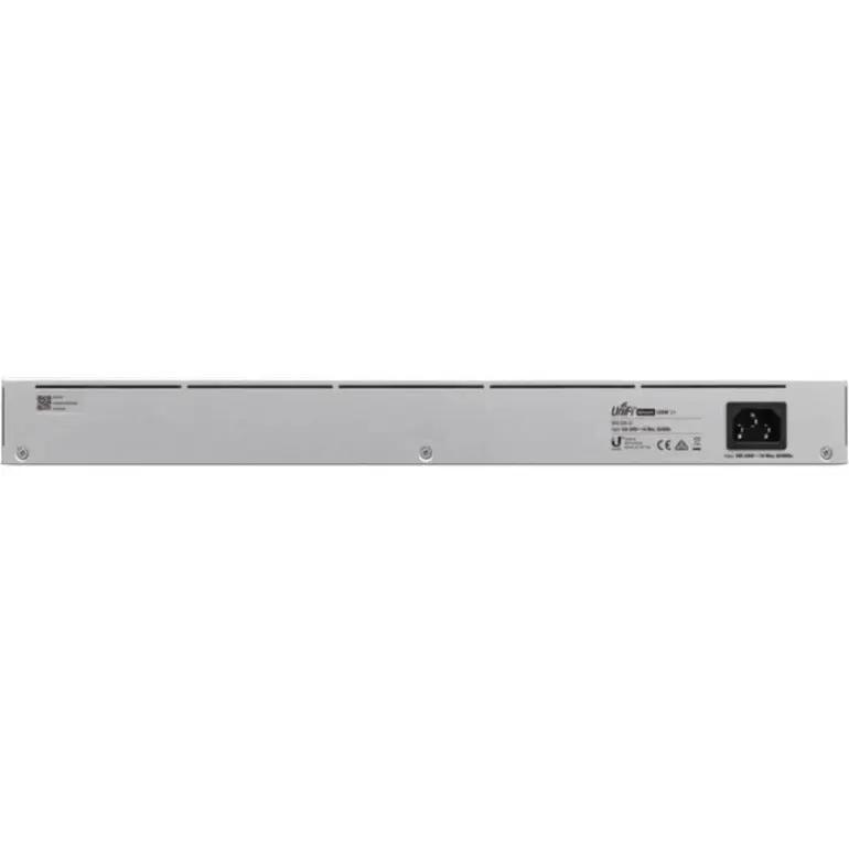 Ubiquiti UniFi USW 24-Port Gigabit SFP Switch, gray metal chassis with rear power input