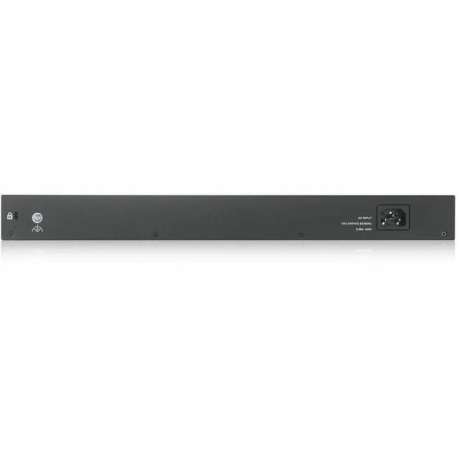 Zyxel Nebula GS2220 28-Port Gigabit PoE+ SFP Managed Switch rear panel view