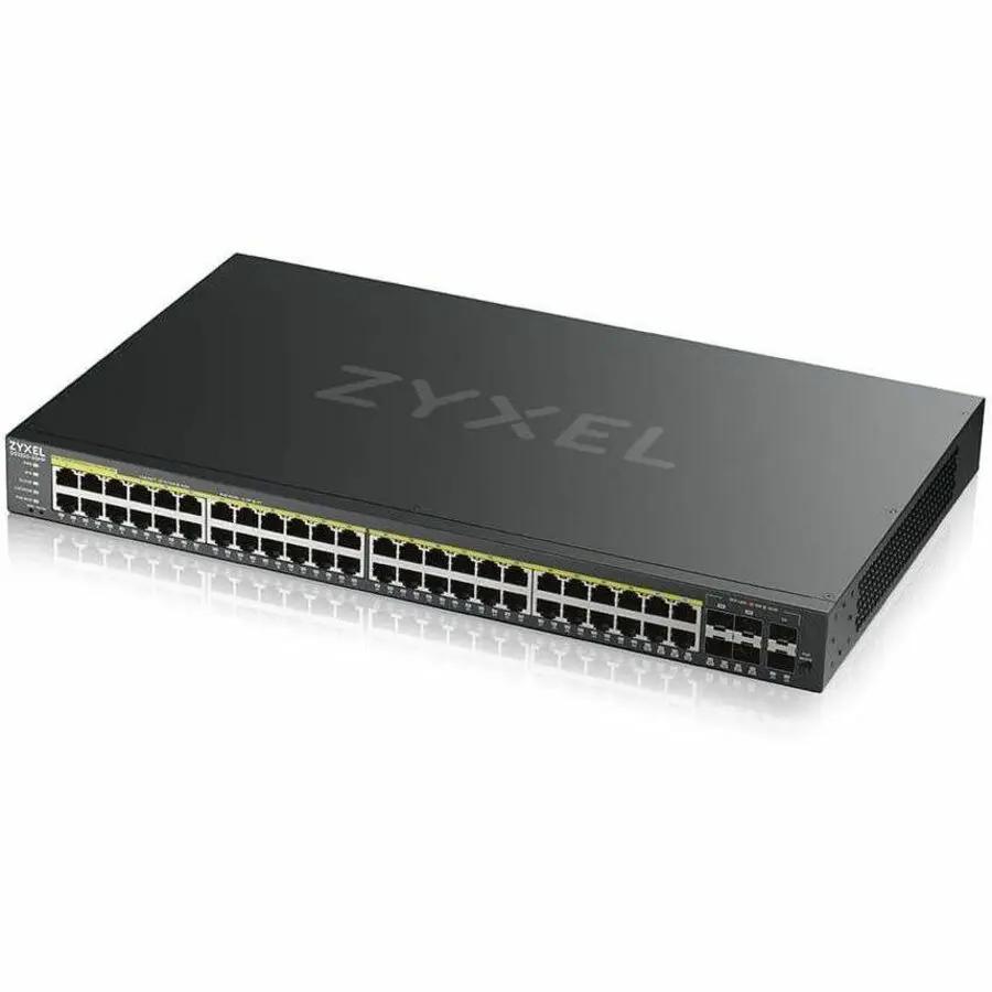 Zyxel GS2220 48-port gigabit PoE+ managed switch with 4 SFP uplinks