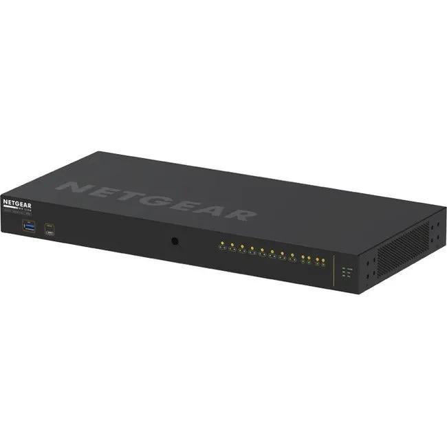 Netgear AV Line M4250 8-Port PoE+ SFP+ managed switch in black