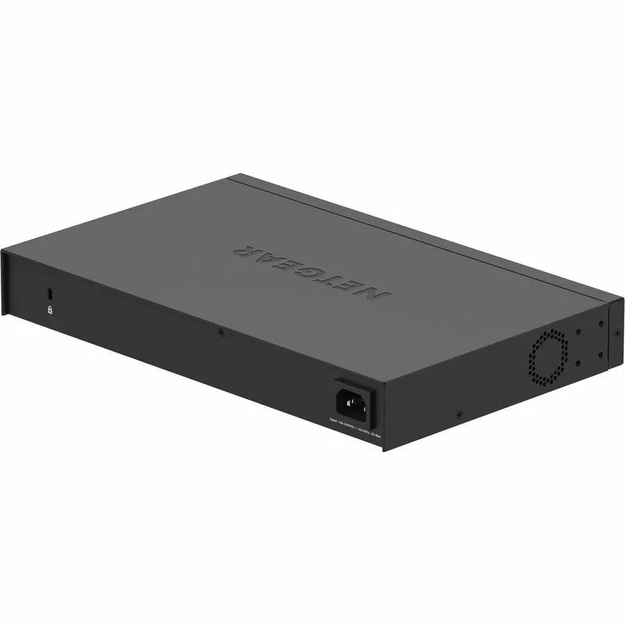 Netgear GS324 24-Port Gigabit Unmanaged Switch on white background, gray metal enclosure