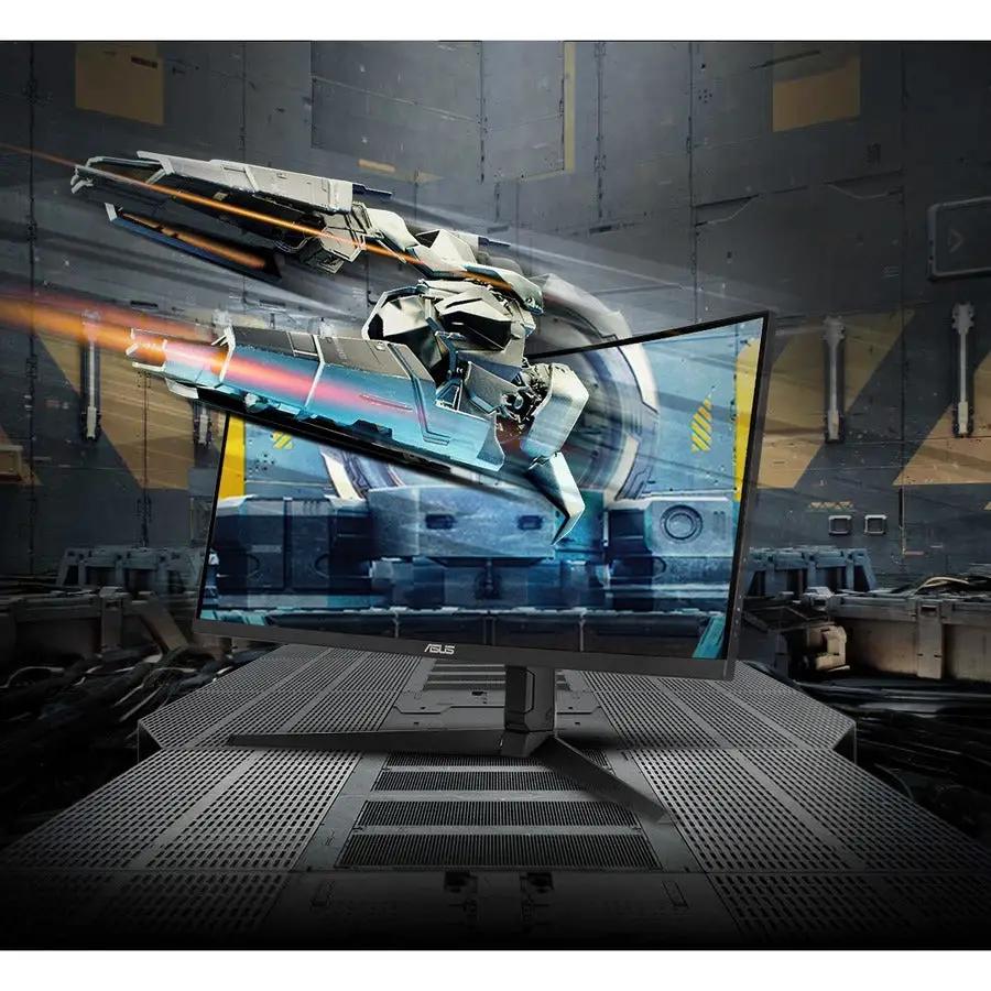 ASUS TUF Gaming VG34VQL1B 34-inch curved WQHD gaming monitor on a desk