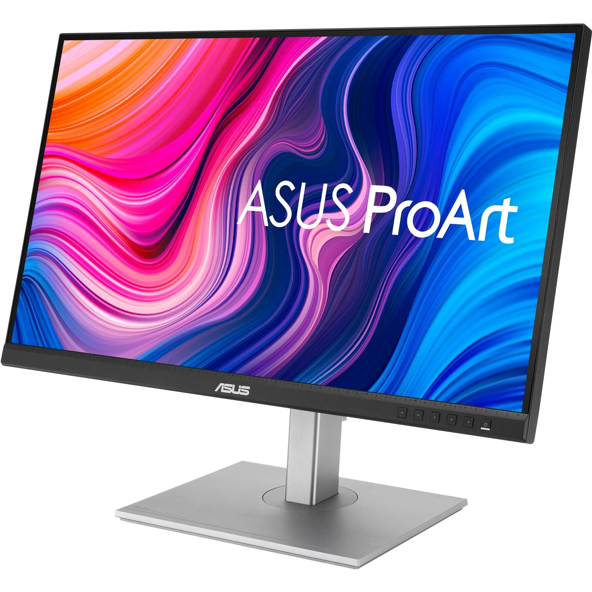 ASUS ProArt PA279CV 27-inch 4K UHD LCD monitor on silver stand with black bezel